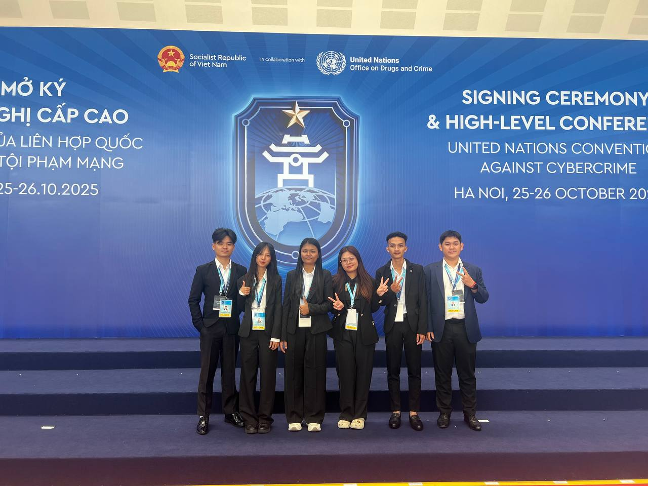 Komnot team at the United Nations Convention against Cybercrime programme in Hanoi